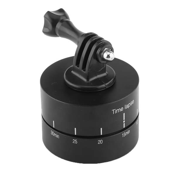 360° 60 minutter roterende stativ for tidsforløp, stabilisator stativadapter for Gopro iPhone