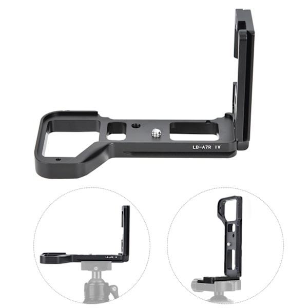 Helt i metall digitalkamera vertikal fotografering L-forma snabbkopplingsplatta för Sony A7R4 svart