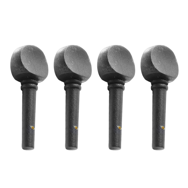 4 stk. Violin Tuning Peg Bærbar Fint Udseende Træ Violin Peg Udskiftning Sort M00591