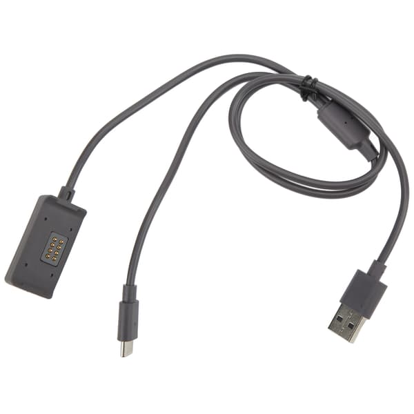 TELESIN 2 i 1 Magnetisk Laddningsbas 65cm med Typ C-kabel USB2.0 Dataöverföring för DJI Action 2