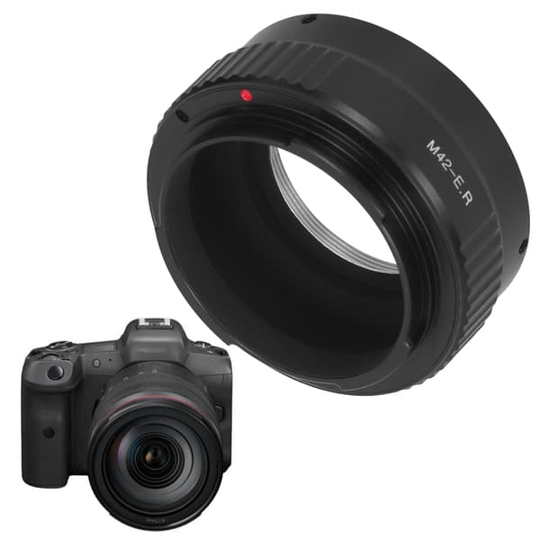 NEWYI M42‑ EOS R objektivadapterring til M42 skruemonteringsobjektiv til Canon RF-kamera