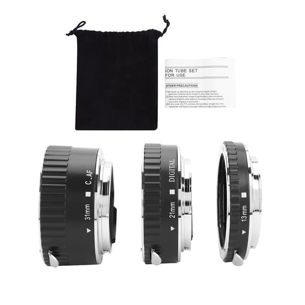 Linseadapter Makroforlengelsesrørsettring for Canon DSLR-feste