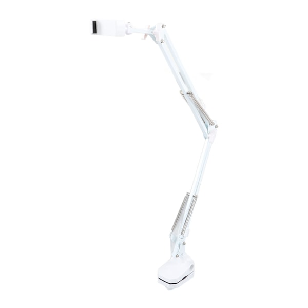 Mobiltelefon Lazy Holder Smartphone Mount Bracket Svanhalsklämma Stativ Flexibel Lång Arm Justerbar Vit