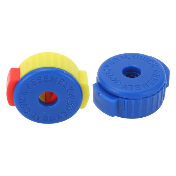 2 stk. Cymbal Quick Release Nut Push in Design Quick Set Cymbal Cap Tromme Tilbehør WC89