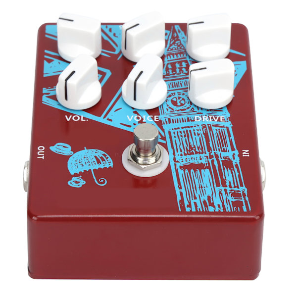 Gitarrdistorsionseffektpedal Flera lägen Bärbar Instrumenttillbehör CP‑58