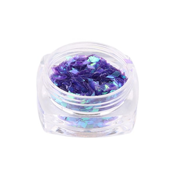 Rhombus Shape Glitter Dekoration Nagelkonst Paillette Paljett Manikyr 4#Lila