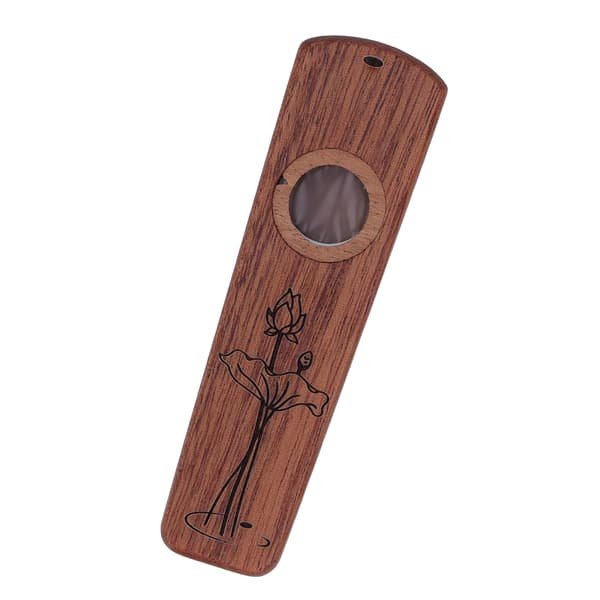 Trä Kazoo Flöjt Trä Spela Gitarr Ukulele Ackompanjemang Munspel Membran Vindsinstrument Ebenholts
