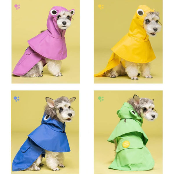 Koiran Sadetakki Huppulla Söpö Lemmikin Poncho Hihnanreiällä Kevyt Sadetakki Sopii Pienille Keskikokoisille Suurille Koirien Sininen 1 kplvioletti [ilmainen toimitus](XXXL)