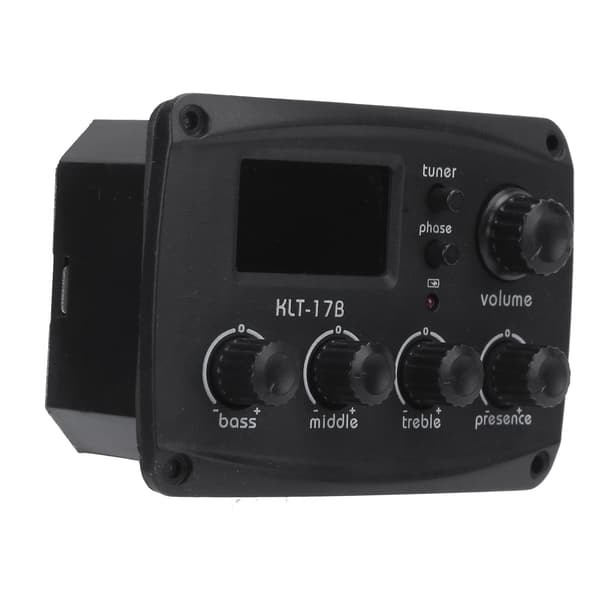 Gitarr pickup LCD-display tuner set kit instrument tillbehör ersättning för folk ClassicKLT-17B