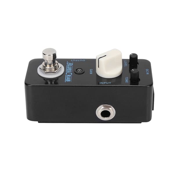 Effektpedal Blues Crab Classic Overdrive Mini Single Instrument Tilbehør Sort