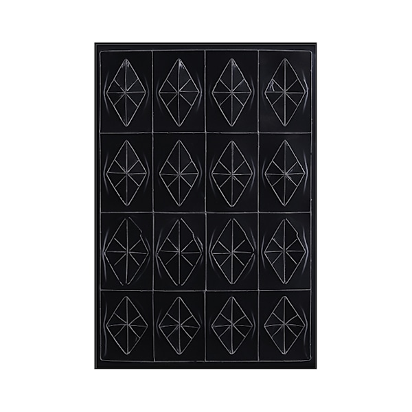 Negle Gemstone Stencil Guides Skabelon Mærkat Transparent Plastplade Manicure Værktøj(Stor Diamant)