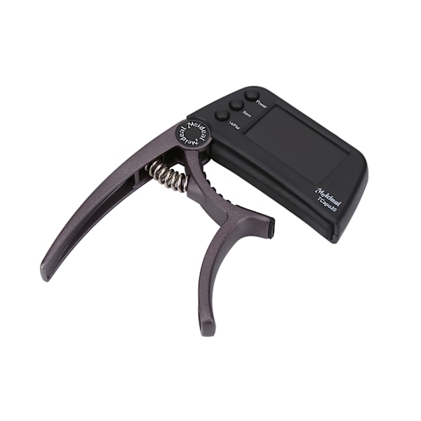 Enhånds hurtig skift metall capo tuner gir for akustisk elektrisk gitar (kaffe)