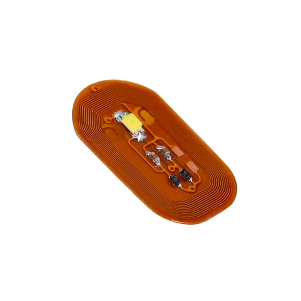 NFC-neglestickers LED-lys Flash Nail Art Tips Dekorasjon Festet Scintillation White
