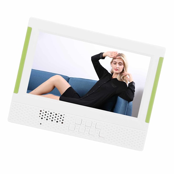 7 tums digital fotoram elektronisk fotoram med videospelare klockkalender fjärrkontrollfunktion 100‑240V EU-kontakt