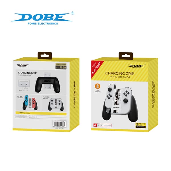 Opladningsgreb Controller til Nintendo Switch & Switch OLED Joy Con Grip Spiltilbehør med Opladningsindikator Pink/Sort