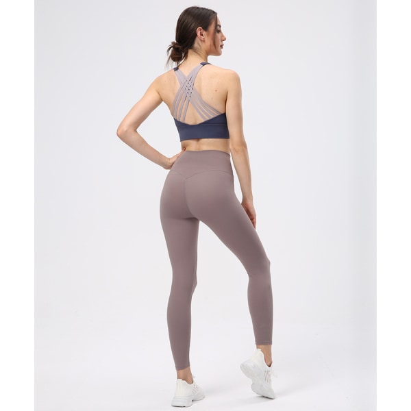 Fit Compression Jooga-housut Power Stretch Treeni Legginsit Korkeavyötäröiset Vatsanohjauksella (XL)