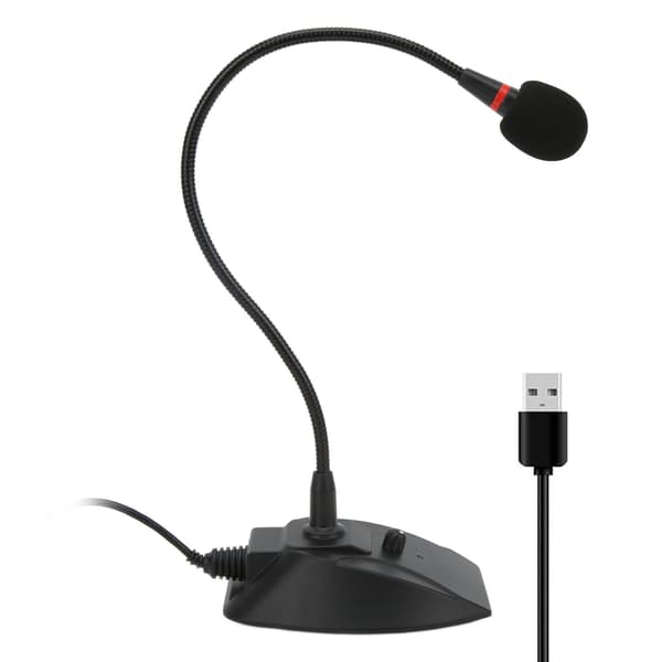 USB Mikrofon Studio Tale Højttaler Justerbar Kablet Desktop Mikrofon til Bærbar Højttaler