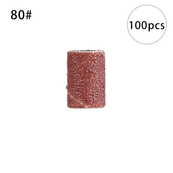 100 stk negle slipebånd slipehode slipebånd ring bor bits manikyrverktøy 100 stk/#80/middels sand