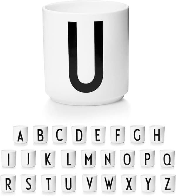 Brev kaffekopp / Brev Mugg enkel stil（Brev U）
