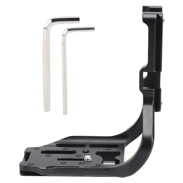 Aluminiumlegering Snabbkopplingsplatta Vertikal L-fäste Svart för Canon 5D3 SLR-kamera