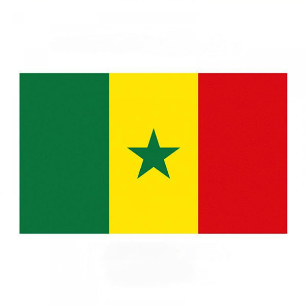 Senegalin lippu 3x5 jalkaa - Elävät värit ja haalistumaton - Kankaallinen ylätanko ja kaksoisommel - Senegalilaiset liput polyesteristä