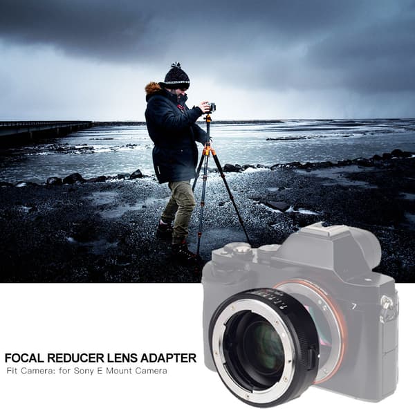 Viltrox NF-E 0.71X Brennvidde Reduserer Manuell Fokusering Linseadapter Fotograferingstilbehør