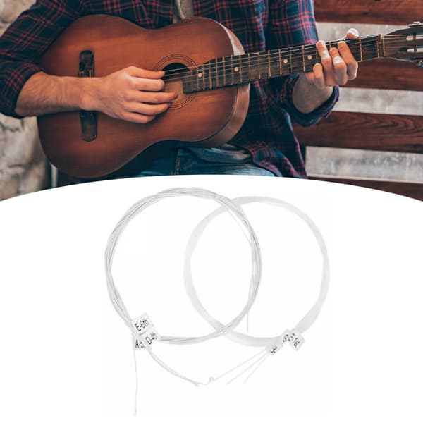 Klassiske gitarstrenger 28 til 43 måler Anti Rust Coating Clear Stable Nylon gitarstrengsett