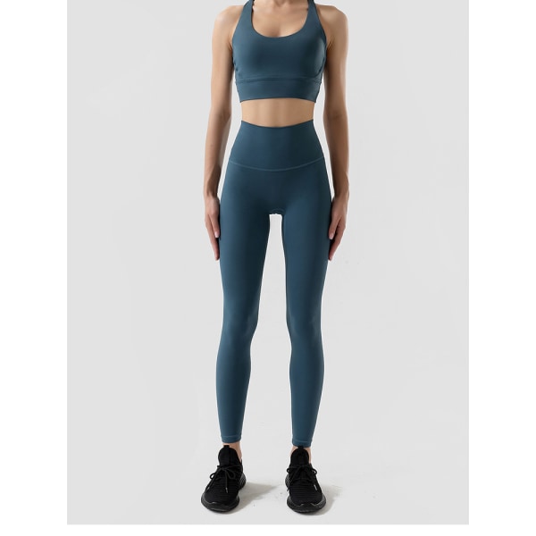 Høy midje mønstrede leggings for kvinner - Myke og smøraktige bukser med magekontroll for trening og yoga (S)