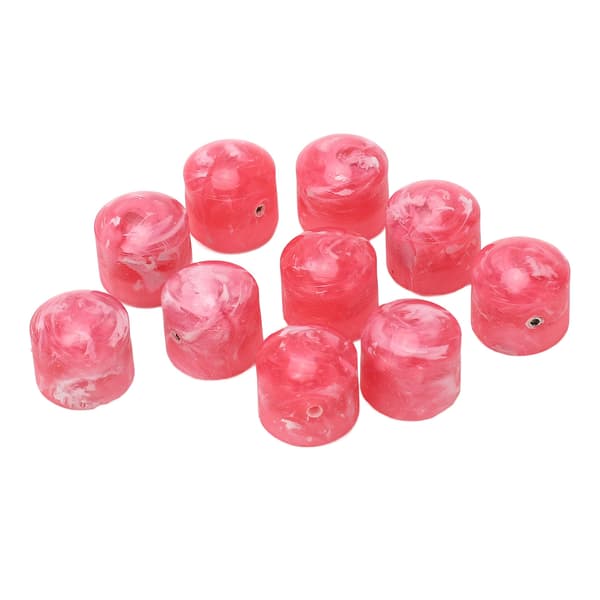 Volumen Tone Dome Knobs Plast Kontrol Elektrisk Guitar Bas Dele Tilbehør med Hex Nøgle GD89 Rose Rød