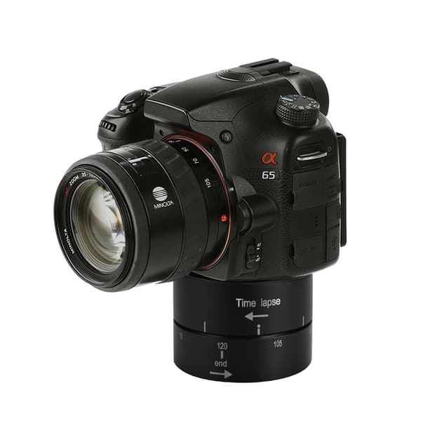 360° 120 minutter panorering roterende stativ Time Lapse stabilisator stativadapter til kameraer Gopro