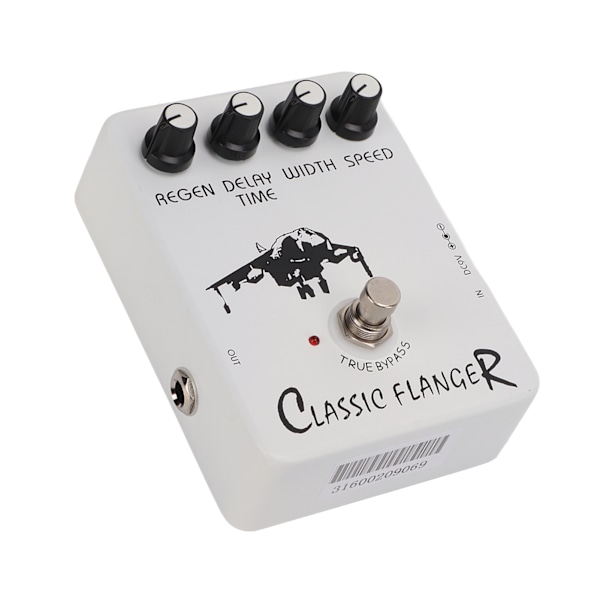 Gitarr Effekt Pedal Metallic Flanger Ljud Snabb Vibrato Elektrisk True Bypass JF‑07