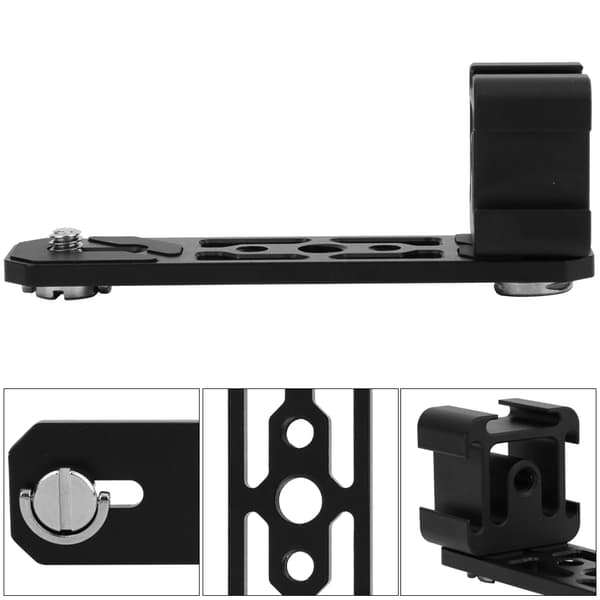Triple Cold Shoe Extension Mount Adapter Holder Bracket Kit Tilbehør til DJI OSMO Pocket ACTION Kamera
