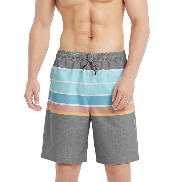 Roliga badbyxor för män Quick Dry Beachwear Sport Löpning Swim Board Shorts-DK008
