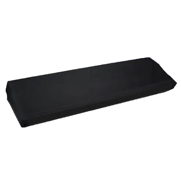 Pianokåpa Mjuk Elastisk Justerbar Remspänne Dammskydd för 88 Tangenter Piano Svart