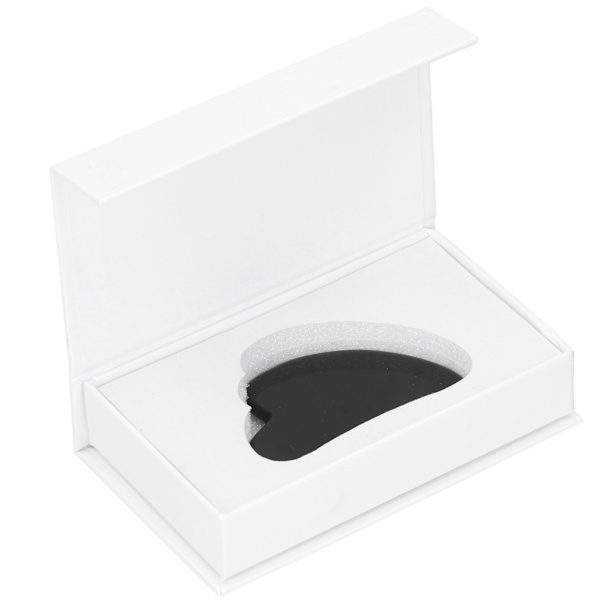 Gua Sha Sydänmuotoinen Kauneusväline Luonnollinen Jade-Kaavin Laatta Hierontakivi Kasvoille ja Keholle Obsidian Sydänmuotoinen Kaavin Laatta