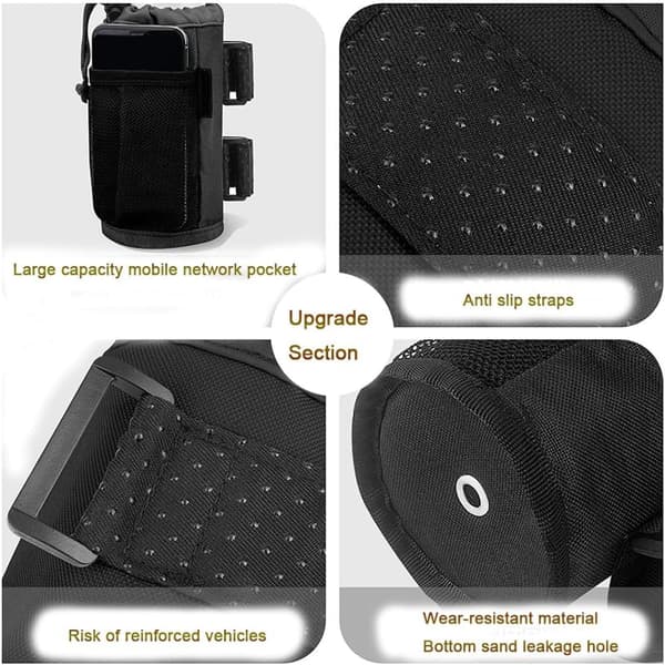 Kopholder til cykel, scooter og kørestol – Universal vandflaskeholder til rollator, golfvogn, multifunktionelt drikkeholder tilbehør 1 PCS