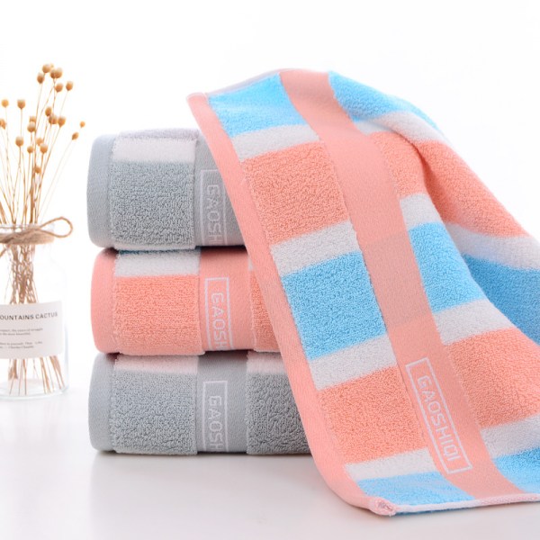Handduksset lämplig för badrum Hög vattenabsorptionshastighet Mjuk och blekfri Fyra handdukar Present, Storlek: 35x75cm