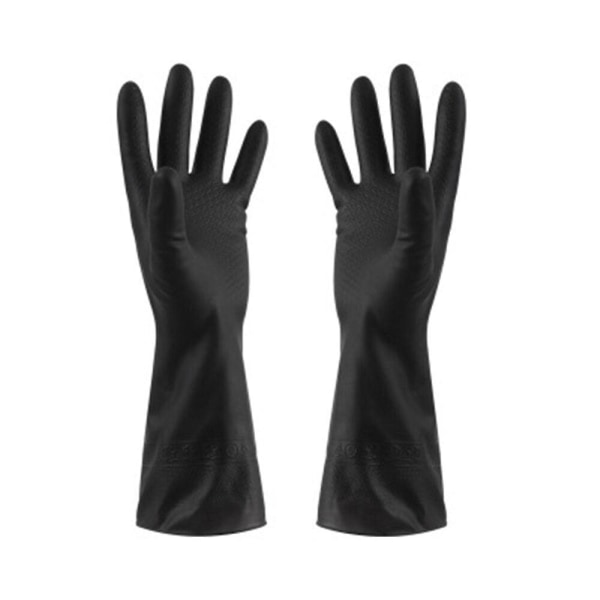 1 par svarta handskar hemtvätt städhandskar trädgård kök disk fingrar gummidisk tvätt hushållsstädhandskar