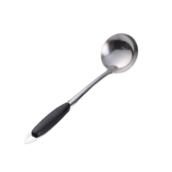 Rustfri stålsuppeøse - Holdbar rustfri suppeøse med ergonomisk håndtag - Suppe serveringsskeer øser