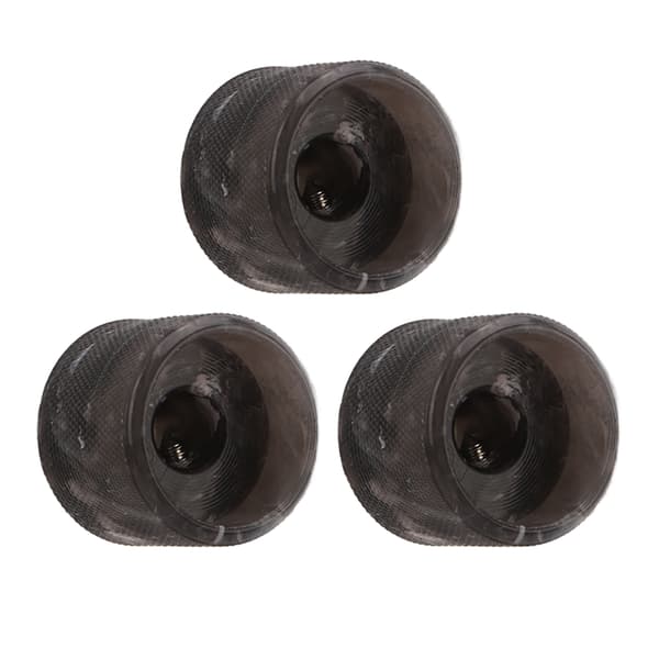 3 st elektrisk gitarrknopp sträng potentiometer regulator instrument tillbehör set kit svart