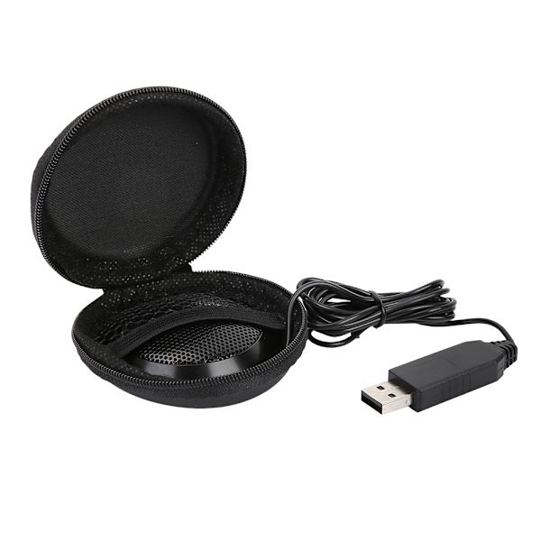 USB-konferensmikrofon med hög känslighet 360° ljudpickup skrivbordskonferensmikrofon