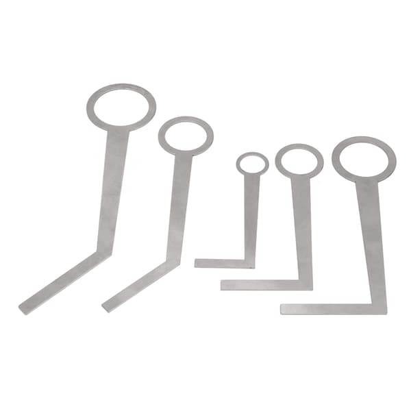 5PCS Saksofon Pad Reparasjonsverktøy Lett Bærbar Metall Sølv Saksofon Nivelleringsringer Pad