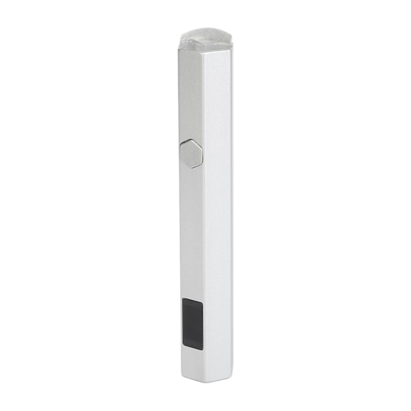 Mini LED Nagelljus 2 Växlar Bärbar Klar Silikon Spets Justerbar Magnetisk Digital Nagelljus Silver