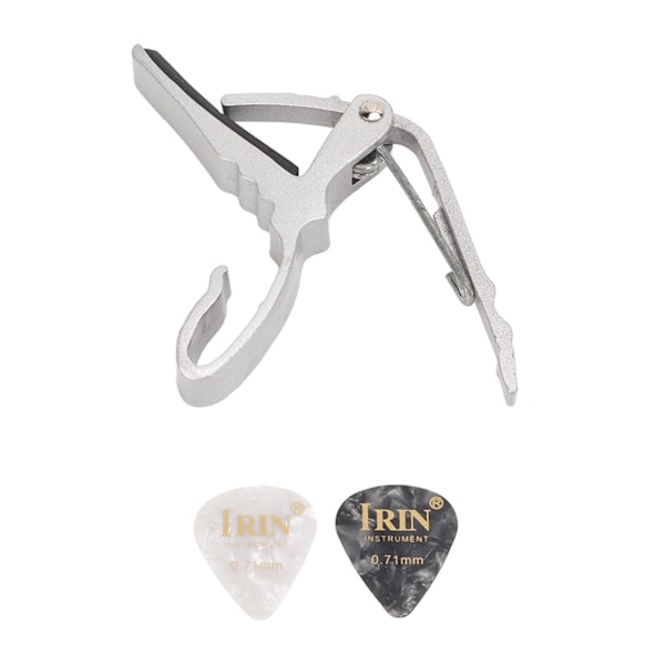 Gitar Capo Legering Hurtig Tone Endring Bærbar Instrument Tilbehør for Spilling Ytelse Sølv