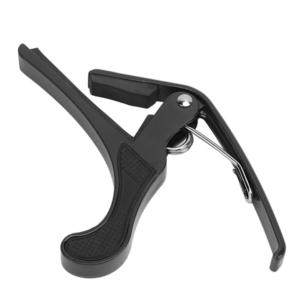 Gitarr Capo Alloy Snabbkoppling Elektrisk Gitarr Capo Set med 2PCS Gitarrplektrum för Banjo Mandolin Svart