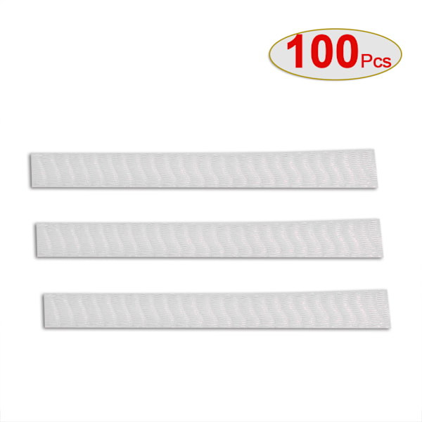 100 stk. Mode Makeup Pensel Net Kosmetisk Mesh Beskytter Rose Beskyttende Guard Cover Hvid