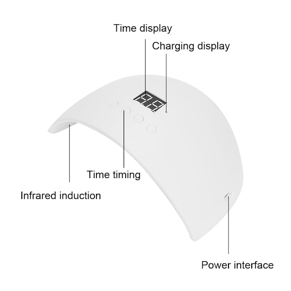 24W USB Kynsilaite LED-geelilakka Kuivaaja Nopea Kuivaus Kynsi Taide Kone