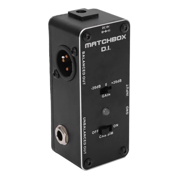 DI Effektpedal Sort Multifunktionel Elektrisk Guitar Bas Pedaler XLR Audio Interface