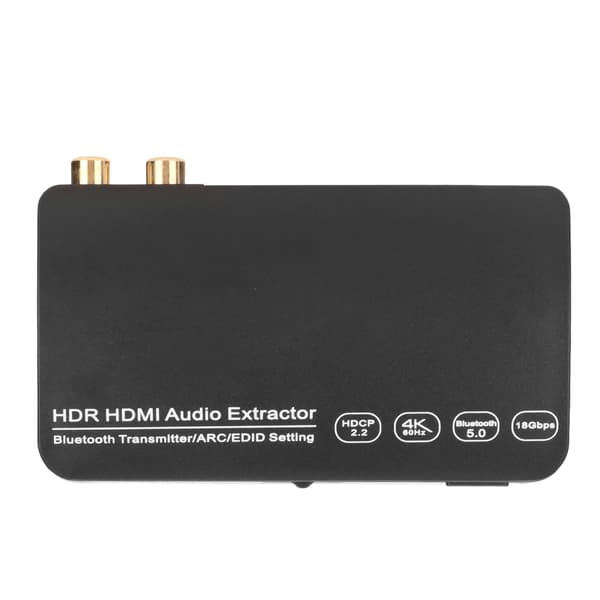 Lyduttrekker 4K 60Hz HDR Synkron ARC Lydsplitter med 5.0 Bluetooth-sender for datamaskin