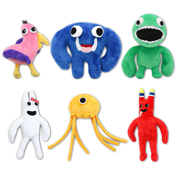 Garten of Banban plyschdjur docka-multifärg(6 stycken) multicolour (6 pieces)